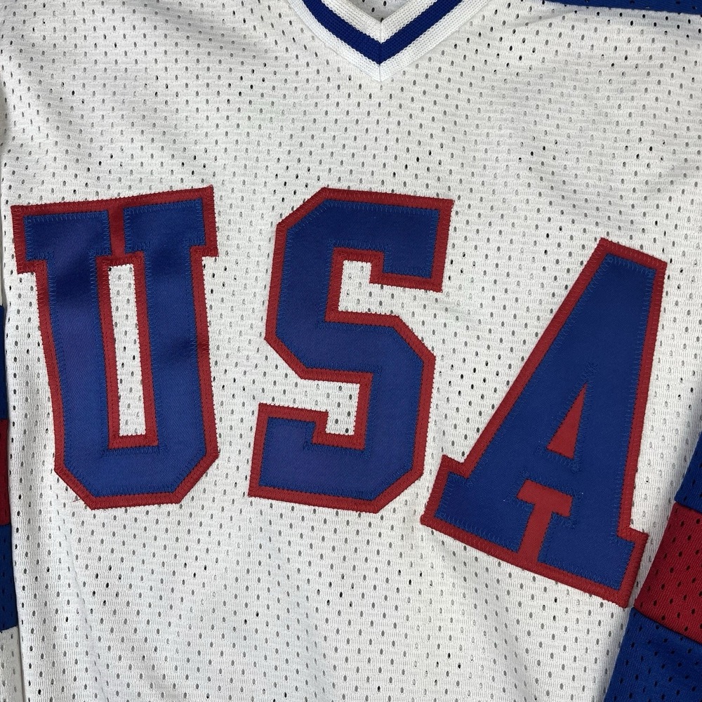 Vintage K1 Sports Team USA Stitched Olympic Hockey Jersey Mens M White - Picture 2 of 7